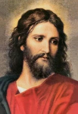 Jesus Christ Religious Portrait of Jesus Art Giclee Printed Oil Painting Print