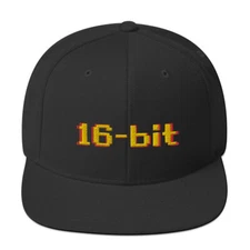 16-bit Snapback Hat - Classic Retro Gaming 16 bit