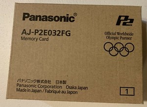 Panasonic 32GB P2 Card - AJ-P2E032FG F-Series P2 Memory Card NEW / Sealed