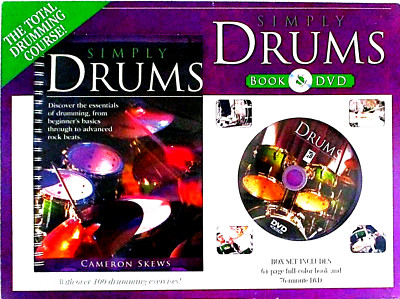 SIMPLY DRUMS:  Box Set Course by Cameron Skews / Book + DVD (2007)