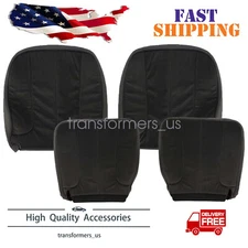 Driver & Passenger Cloth Seat Cover Dark Gray For 2003-2005 Dodge Ram 1500 2500