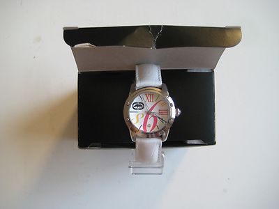 Rhino by marc ecko E8M013MV Multicolored/White Leather Band Watch $60