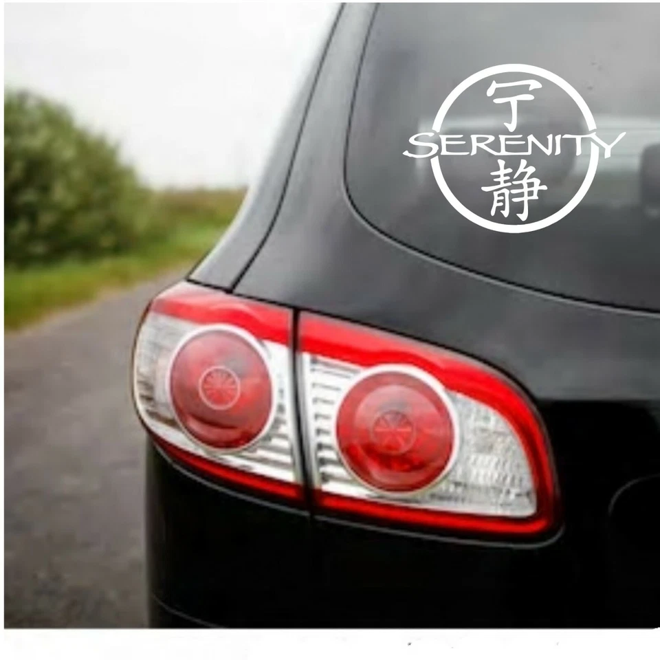 Calcomanía adhesiva circular con logotipo de Serenity coche camión Serenity Firefly ciencia ficción --4" x 5"-- Foto 2 de 4