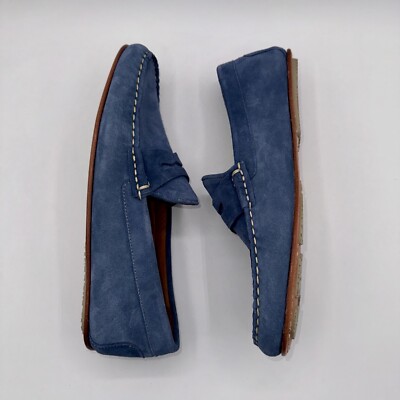 Allen Edmonds Super Sport Penny Driver Denim Suede Loafers Men\'s Size 9.5 D Allen Edmonds Super Sport Suede Penny Loafer Denim (6459  main image 4