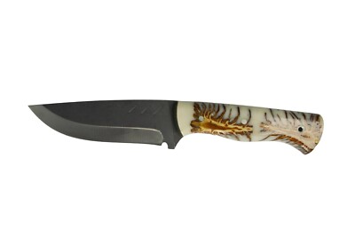 HAND MADE WINTER LEGEND  ICE SERIES  EPOXY HANDLE HUNTER CAMPING KNIFE
