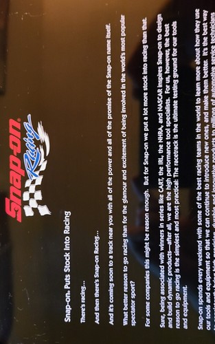 Snap On Tools Racing Game Poker Set In Tin Case never been used looks good - Picture 11 of 12