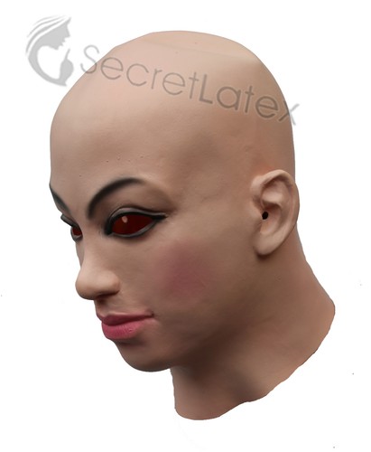 ABITO A CROCE TRAVESTIMENTO DONNA LATTICE TRAVESTIMENTO TRANSGENDER GOMMA TESTA PIENA DONNA MASCHERA - Foto 3 di 5