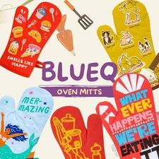 BlueQ Funny Oven Mitts in 36 Hilarious Styles Hangable Thermal Pot Holder Mitt