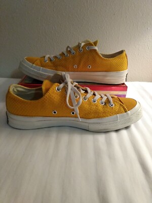 Converse All Star Chuck Taylor Low Top Size Shoes, Basket Weave, Orange,  Made