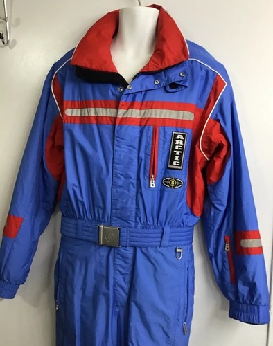 Bogner Men’s Ski One Piece Ski Suit Blue And Red Arctic Size 38/S - Picture 2 of 15