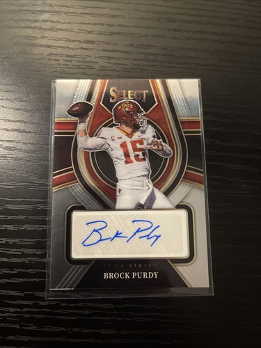 2022 Panini Select Draft Picks Brock Purdy Rookie Autograph Card EBay
