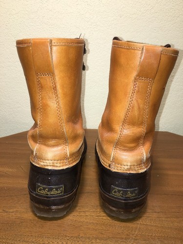 CABELA'S STEEL SHANK THINSULATE DUCK BOOTS HUNTING HIKING CAMP MENS SIZE 8 - Picture 3 of 11