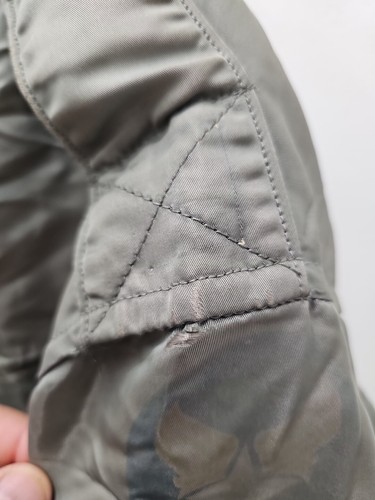 Original Vintage USAF Type MA-1 Flight Bomber Jacket Conmar Talon Zipper - Picture 11 of 20