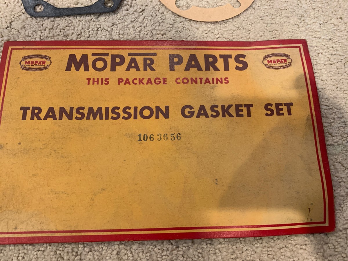 NOS Mopar 1940-54 Plymouth Dodge DeSoto CHRYSLER Trans Gasket Set