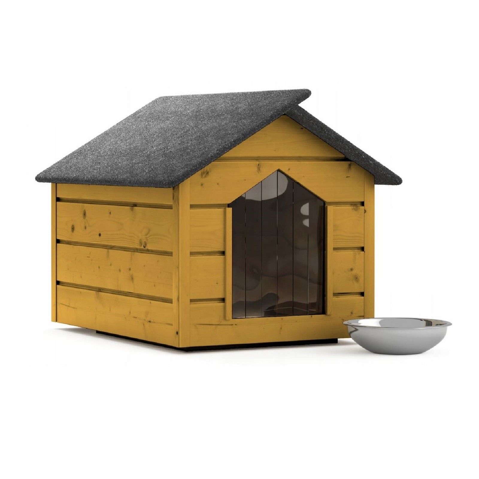Caseta para Perro L Exterior Pino Casa de Perro Cueva Winterfest Aislado Madera