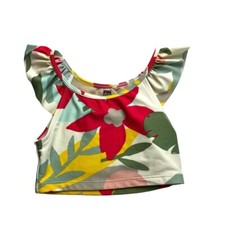 Tea Collection Girls Floral Swim Top Size 6 Years