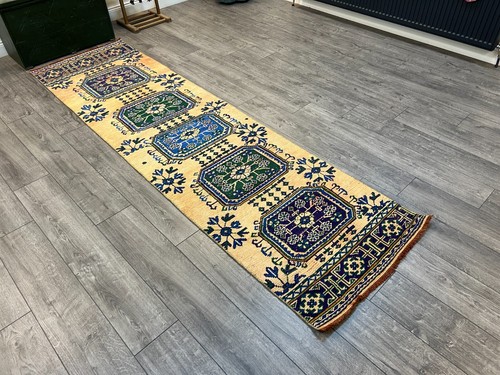 Orange Runner Rug, Handmade Rug, Kitchen Rug, Floor Rug, 2.6 x 9.6 ft - Picture 5 of 10