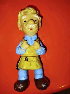 Rare Rubber Doll Geppetto Ledra LEDRAPLASTIC No Pinocchio Rubberbertoys Biserka