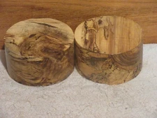 2PC SPALTED MISSOURI  HACKBERRY  TURNING WOOD BOWL BLANK