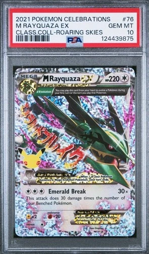 Pokemon M Rayquaza EX Celebrations Classic Collection Roaring Skies #76 PSA 10