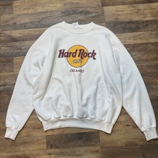 Hard Rock Café Orlando Sweatshirt XL White Original