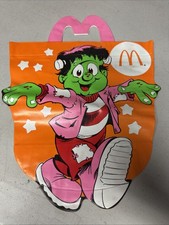 VTG McDonald's Halloween 1990 McBoo Monster Trick Or Treat Bag