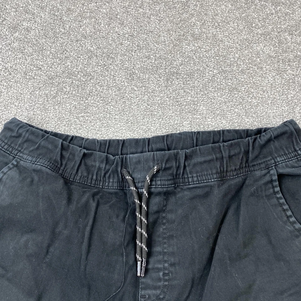 Pantalones de chándal Next II Max para hombre grandes negros cintura elástica cómodos Foto 2 de 4