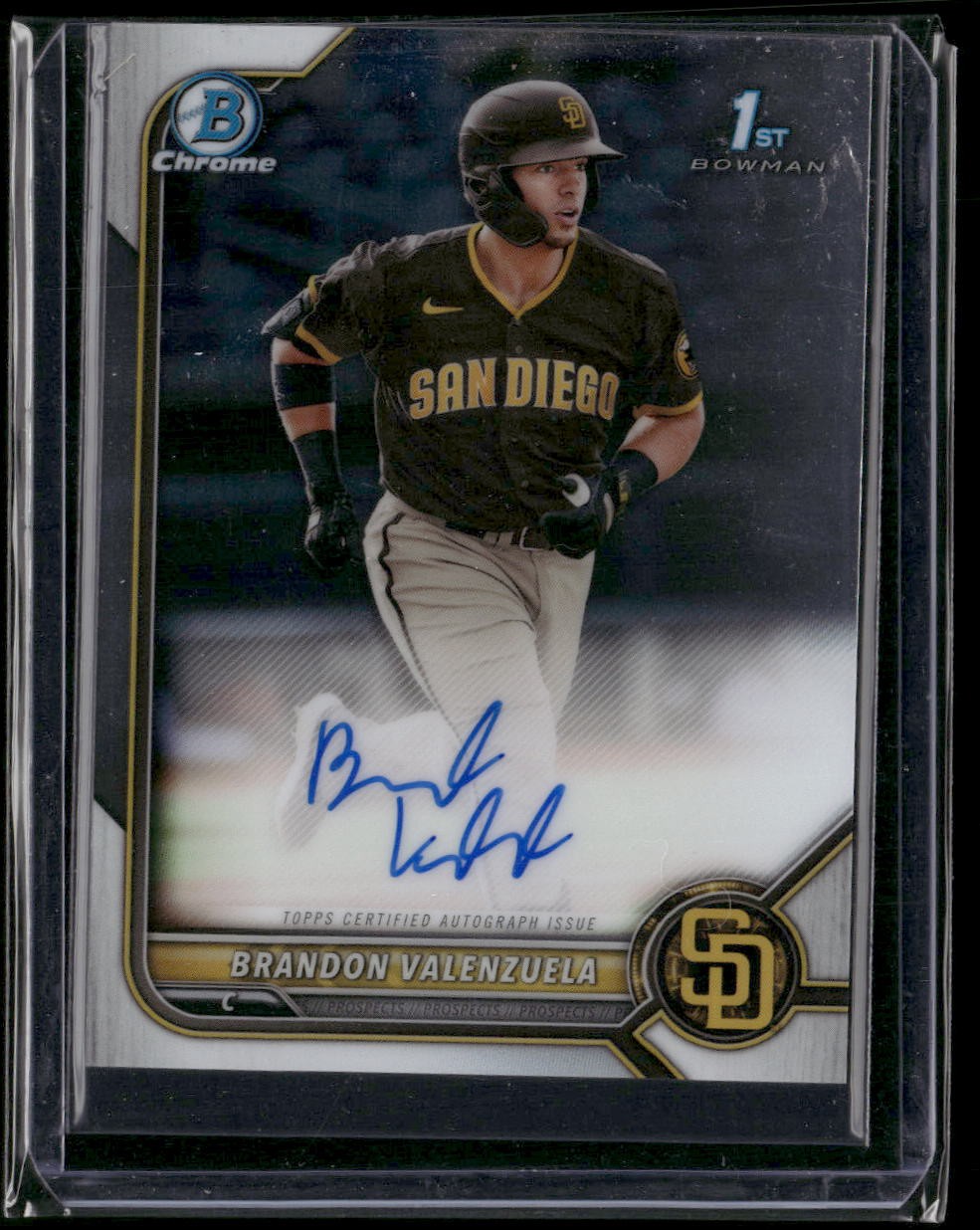 2022 Bowman #CPA-BV Brandon Valenzuela Chrome Prospects Autographs