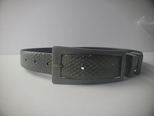 Vintage Carlisle Belt Snake Skin S Small Gray Woman Double Keeper Hardware