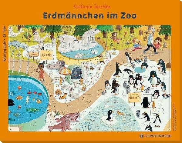 Gerstenberg Mehrfarbig Rahmenpuzzle Erdmännchen In Zoo (48 Teile) - Bild 2