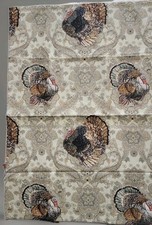 Set Of 2 Williams Sonoma Plymouth Turkey Paisley Print Kitchen Tea Towels 20x29"