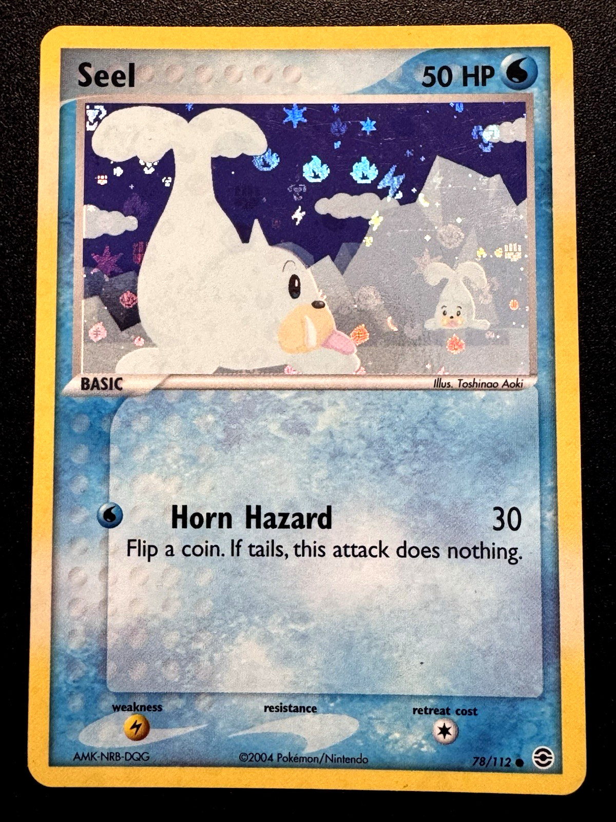 Seel 78/112 EX Firered & Leafgreen Pokemon Card Reverse Holo Foil Rare Near Mint