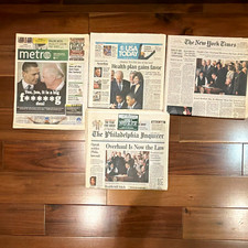 Newspaper Lot of 4: Metro, USA Today, New York Times, Philadelphia Inquirer