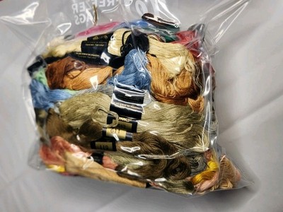 Lot of 200+ DMC Embroidery Floss Skeins Mixed Colors New