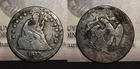 1877 Seated Liberty Quarter 25c Damaged