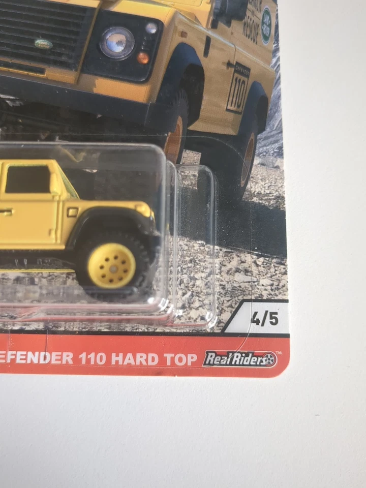 Hot Wheel Land Rover Defender 110 techo rígido Car Culture Premium en estuche protector Foto 3 de 4