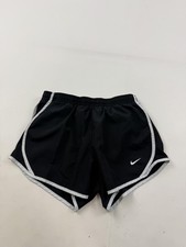 Nike Shorts Girls Medium Black Dri-FIT Running Lined Elastic Waist Athletic