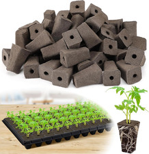 50 Pcs Seed Starter Sponges Pods - Rapid Peat Moss Rooter Plugs, Replacement See 0.54 per gallon