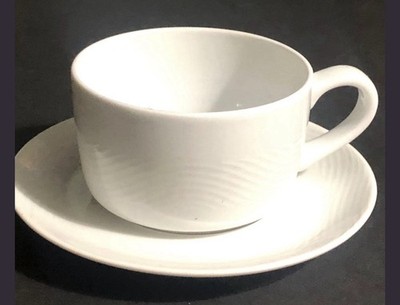Exclusively Pan Am Airlines Wave Pattern Coffee Cup/Saucer Bauscher Weiden 1980