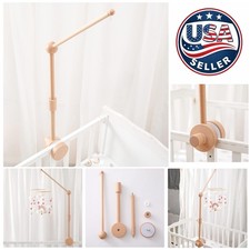 Natural Wood Crib Mobile Arm - Safe, Lightweight Stylish Nursery Decor