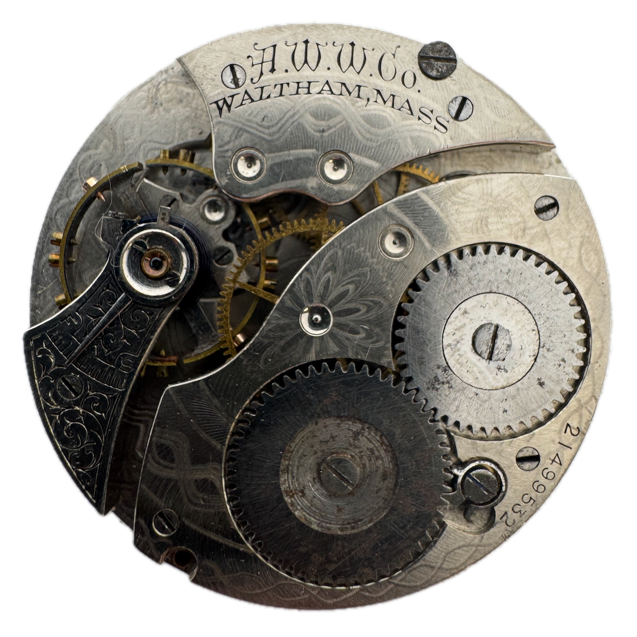 Antique 1917 Waltham 12s Hunter Pocket Watch Mechanical Movement No 210