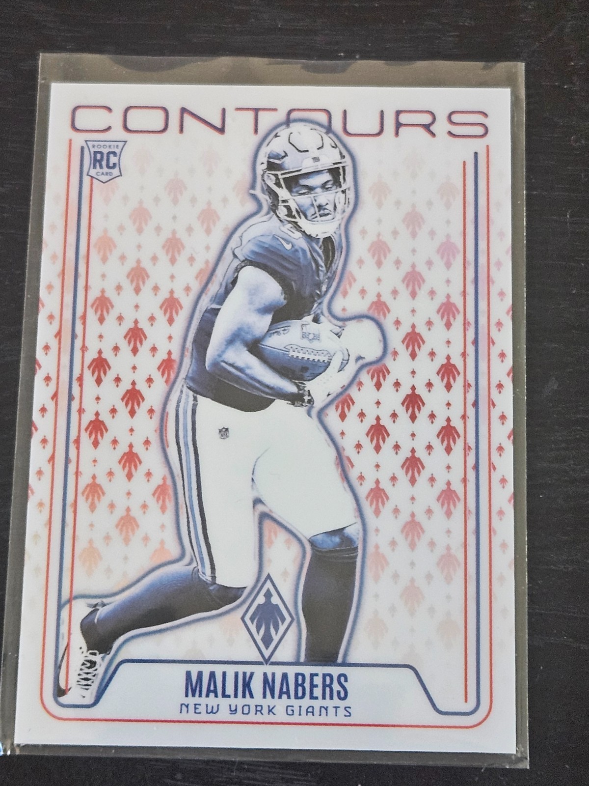 2024 Panini Phoenix Malik Nabers Contours Rookie Card Red Parallel  /99 #CON-MNS