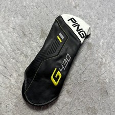 PING G430 Driver Head Cover Black White Leather