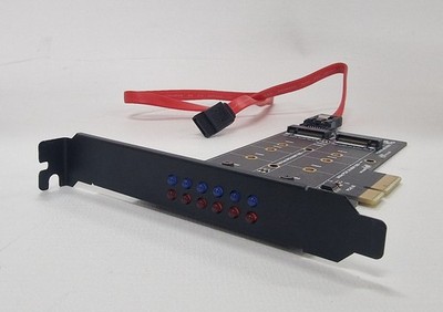 ITHOO PCENGFF N05 PCI-E x4 to M.2 NVMe & SATA SSD Adapter Card 10Gbps