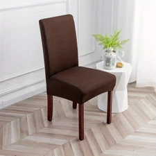 4/6 pieces of elastic milk silk chair cover decorative protectors for restaurant