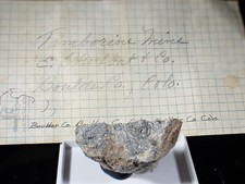 Storico! Cristalli di Tellurio e Calaverite Tamburello Miniera Masso Co Colorado