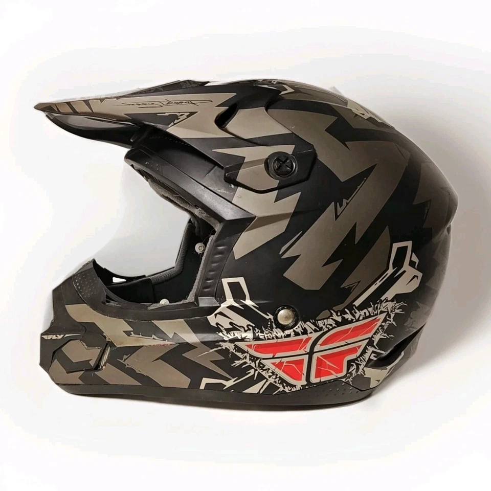 Casco BMX Fly Racing Kinetic Talla XXL 'Eléctrico' Gris Negro Colorway Moto Foto 3 de 4