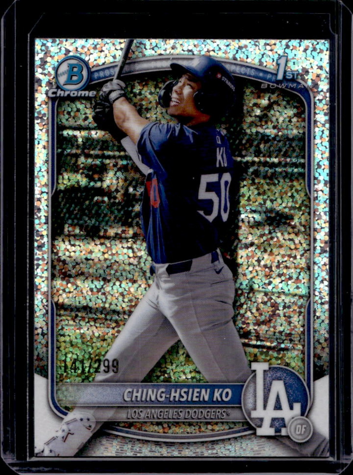 2025 Bowman Chrome Ching-Hsien Ko Speckle Refractor 1st #141/299