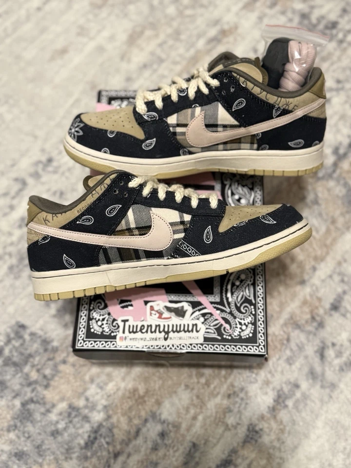 Size 9 - Nike Travis Scott x SB Dunk PRM QS Low Cactus Jack - Special Box - Image 3 of 4