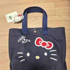 Sanrio Hello Kitty Navy Canvas Tote Bag New with Tags